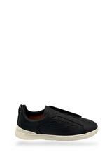 TENIS ZEGNA ALLIGATOR NEGRO