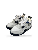 TENIS JORDAN 4 BLANCO MARINO GRIS
