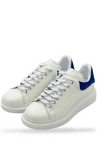 TENIS ALEXANDER MCQUEEN BLANCO AZUL (GAMUZA)