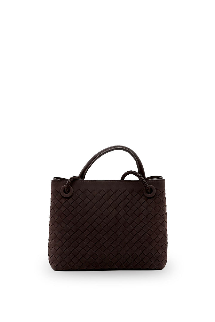 Bolsa Bottega Veneta Mini Trenzada Café