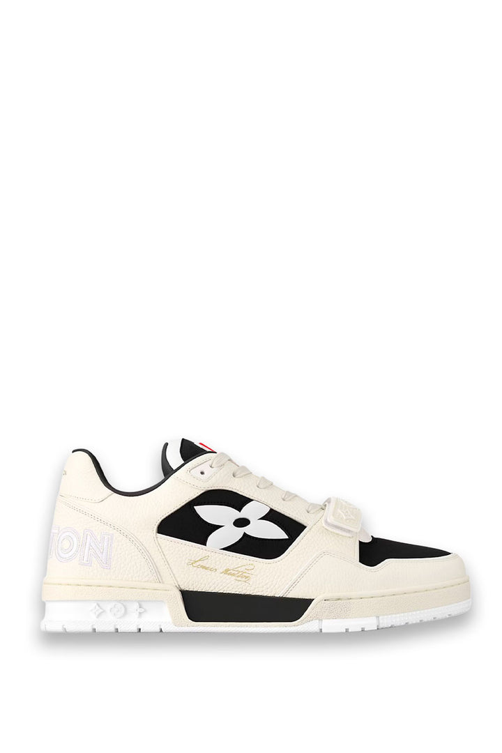 TENIS LV BROCHE BLANCO TOTAL NEGRO