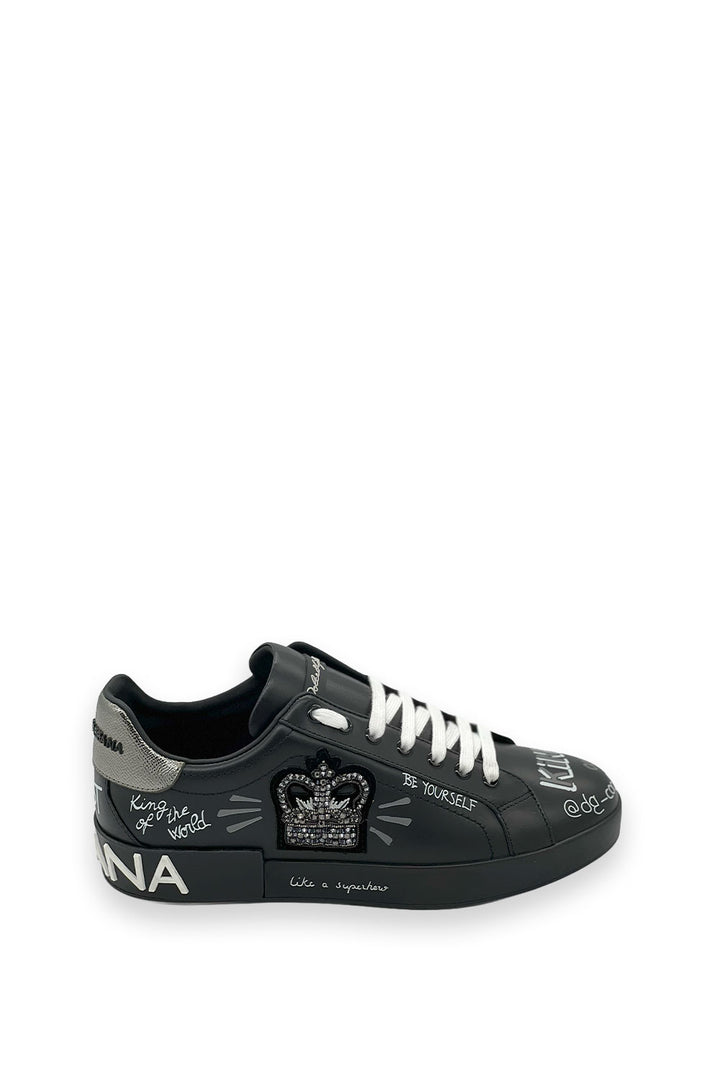 TENIS D&amp;G CROWN BLACK