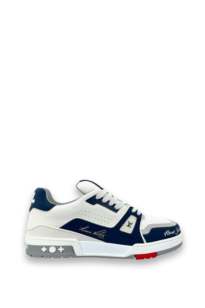 TENIS LV TRAINER BLANCO GRIS ROJO