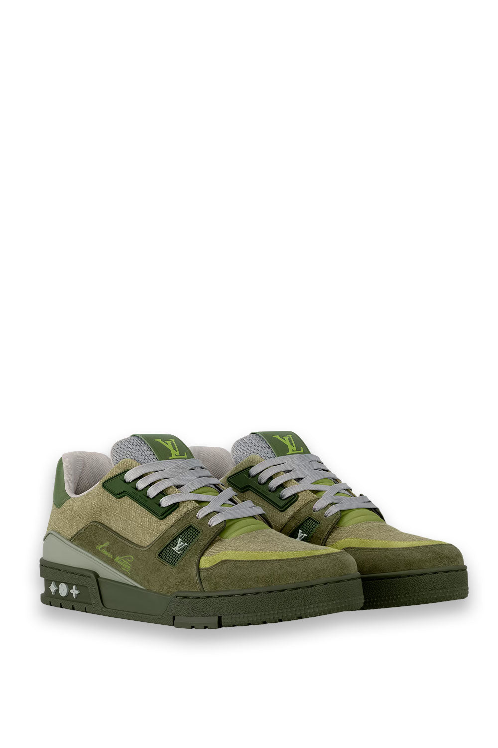 TENIS LV TRAINER VERDE GRIS