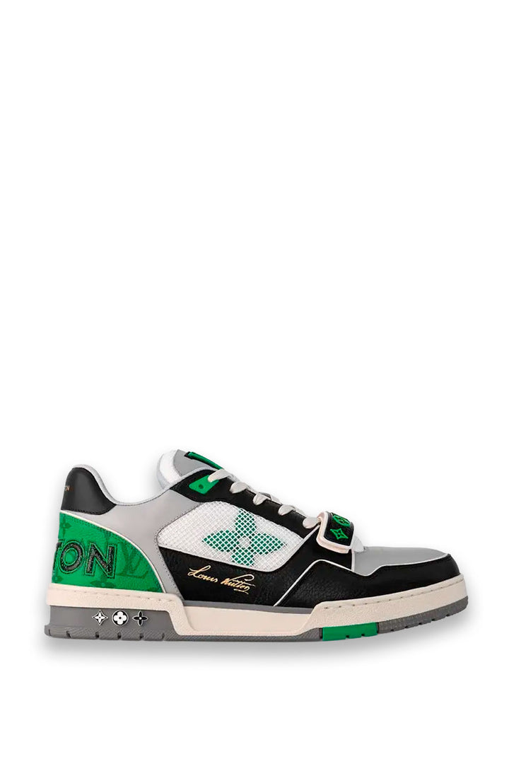 TENIS LV BROCHE NEGRO VERDE