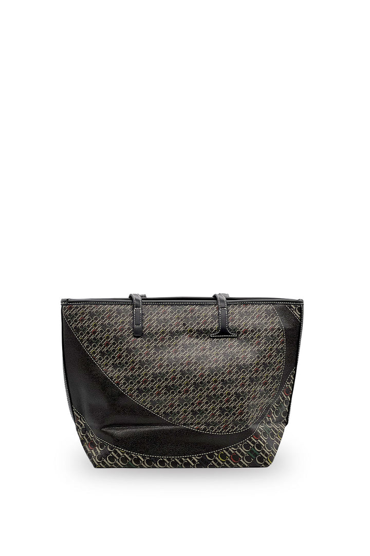 Bolsa Carolina Herrera Tote Monograma Negro