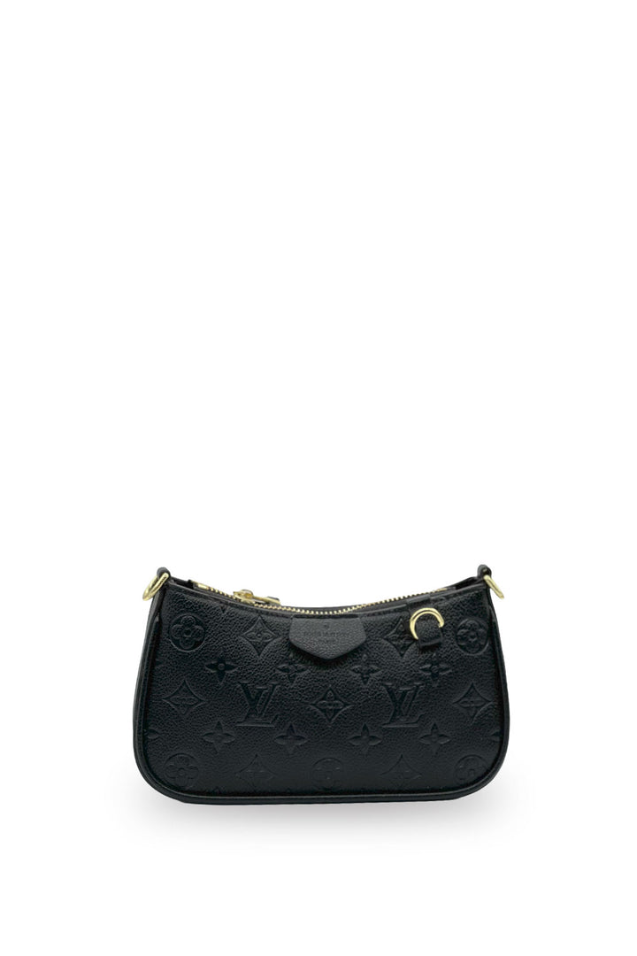 Bolsa Louis Vuitton Hobo Negro en Relieve