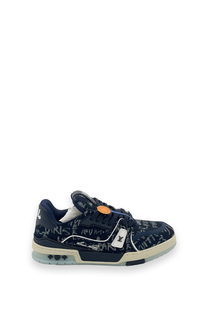 TENIS LV TRAINER AZUL GRAFITI