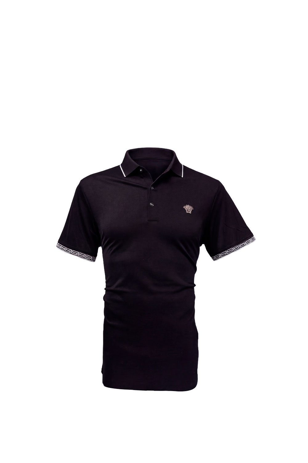 VERSACE POLO SEDA NEGRO DETALLE CUELLO