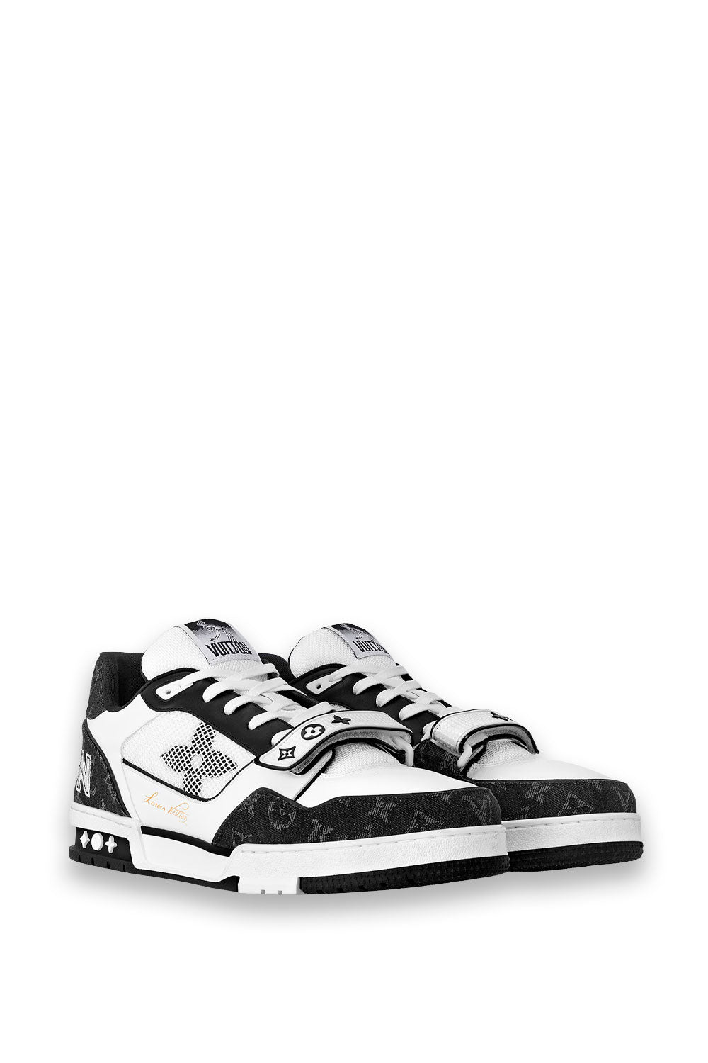 TENIS LV BROCHE BLANCO NEGRO