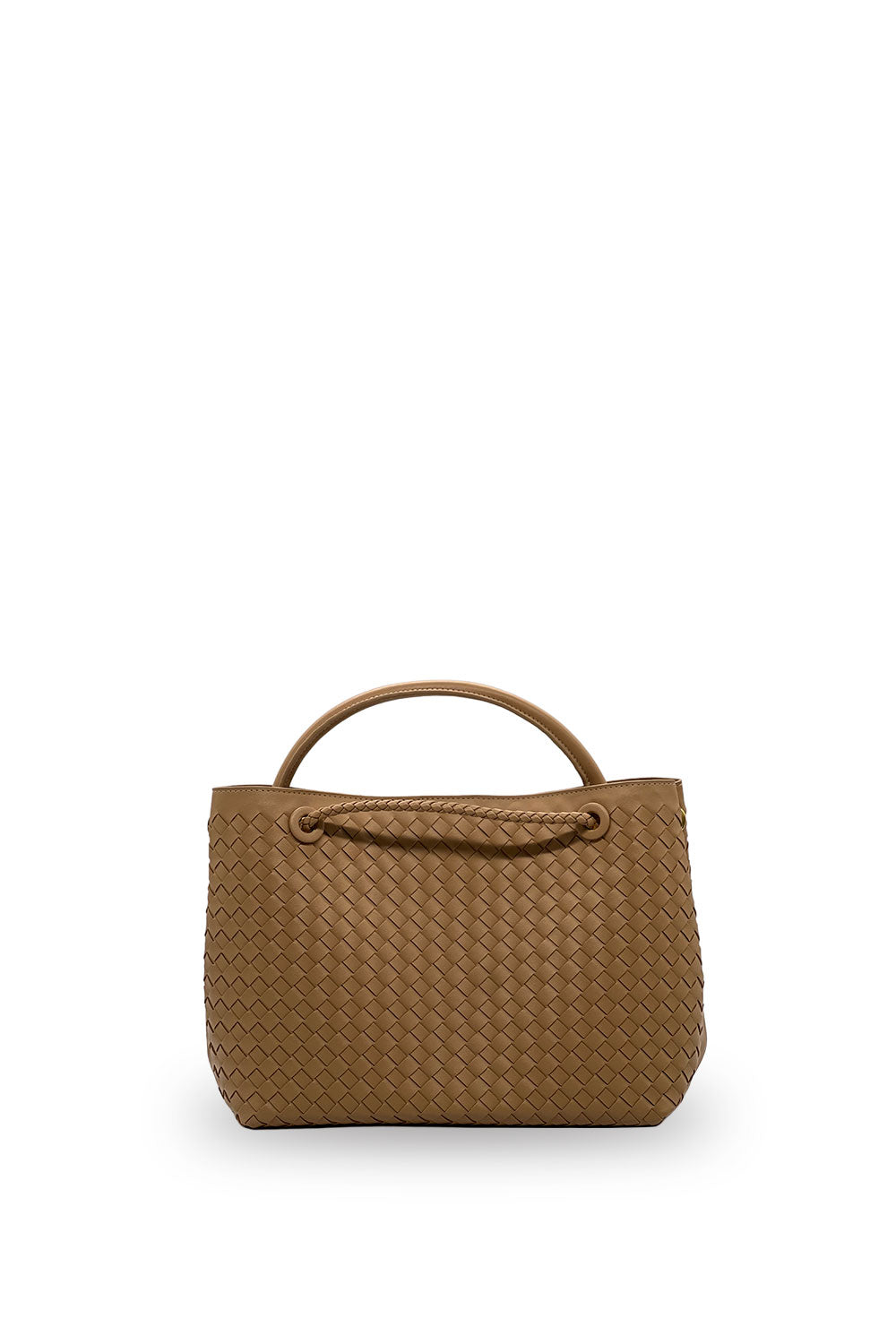 Bolsa Bottega Veneta Trenzada Caqui
