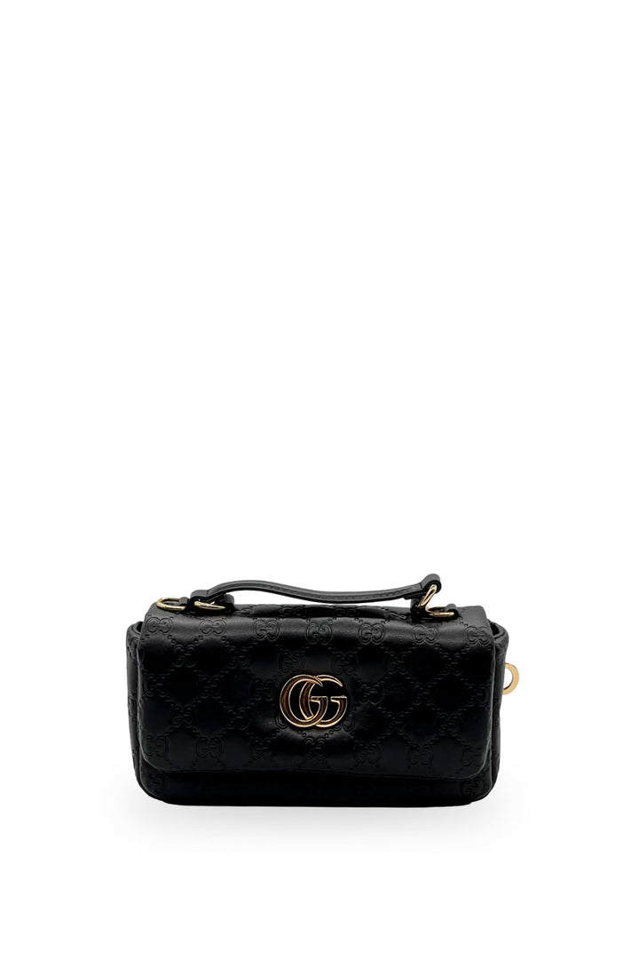 Bolsa Gucci Marmont Negro en Relieve