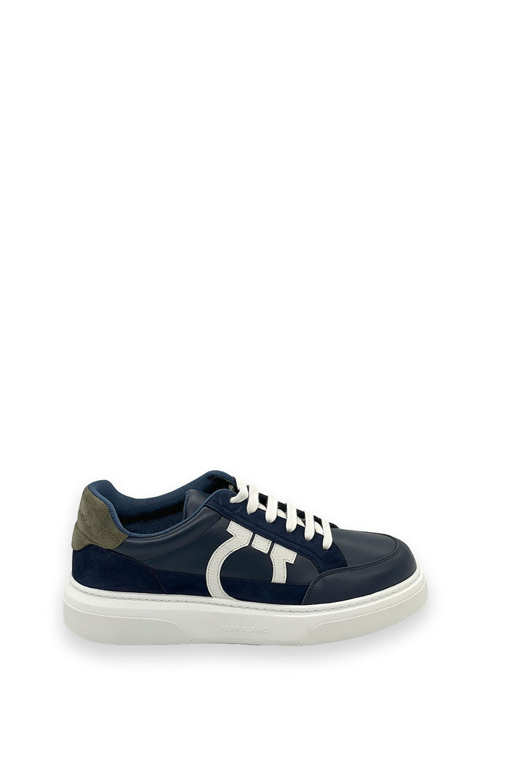 TENIS FERRAGAMO GANCINI AZUL