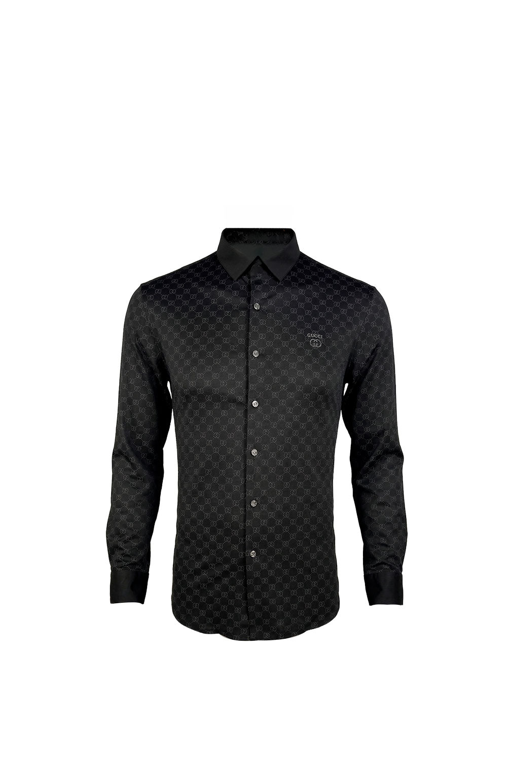 GUCCI CAMISA SEDA MONOGRAMA
