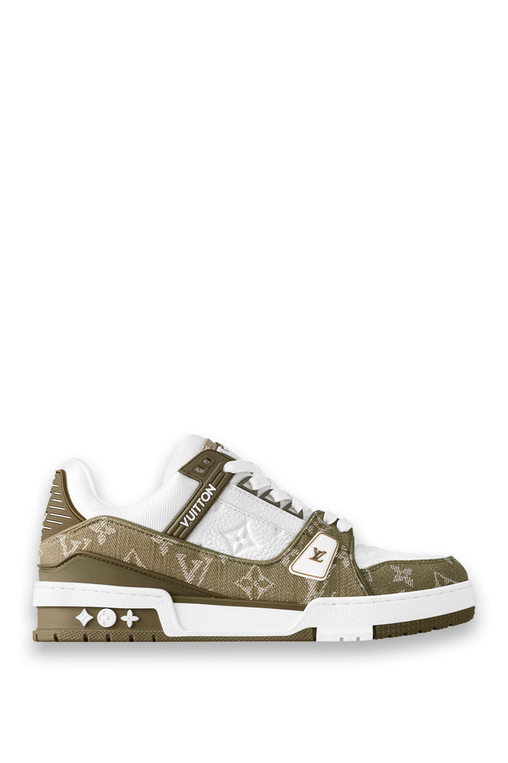 TENIS LV TRAINER MEZCLILLA VERDE