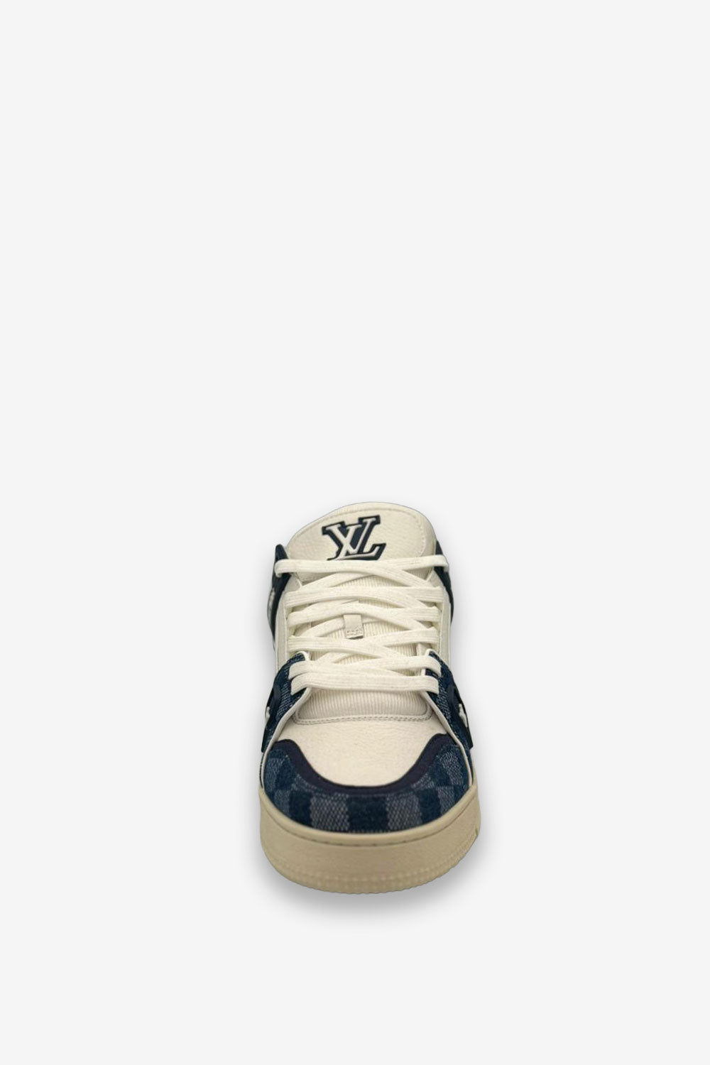 TENIS LV TRAINER AZUL CUADROS