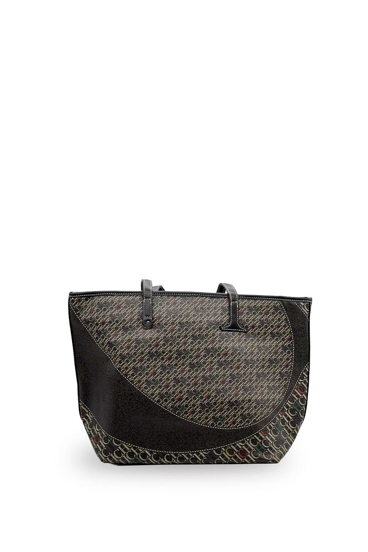 Bolsa Carolina Herrera Tote Monograma Negro