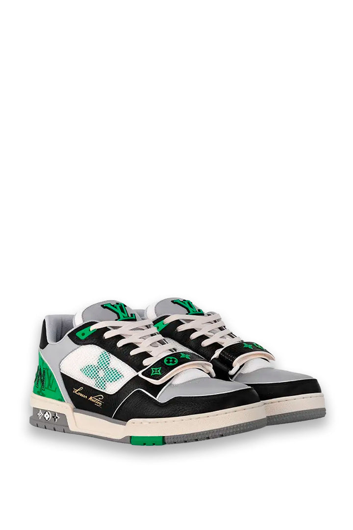 TENIS LV BROCHE NEGRO VERDE