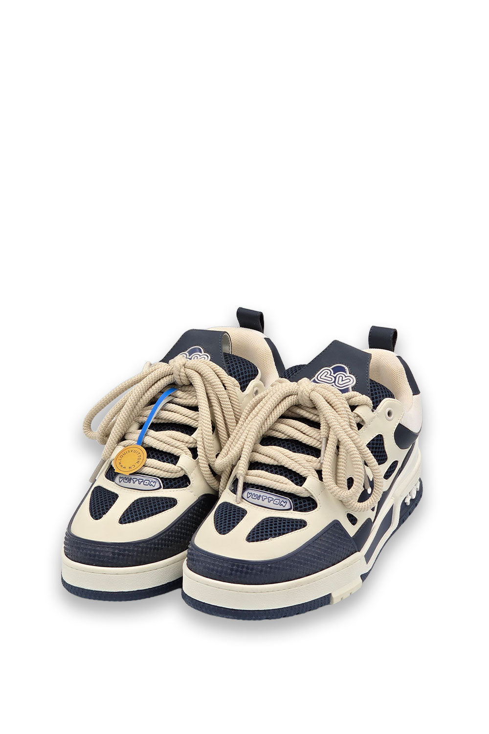 TENIS LV SKATE AZUL BLANCO