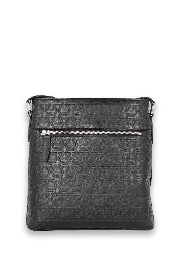 Bolso Messenger con Gofrado Gancini