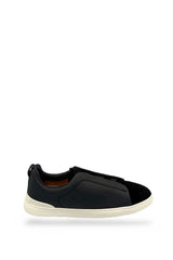 TENIS ZEGNA TRIPLE STITCH NEGRO