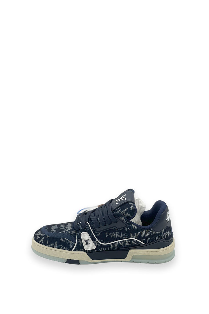 TENIS LV TRAINER AZUL GRAFITI