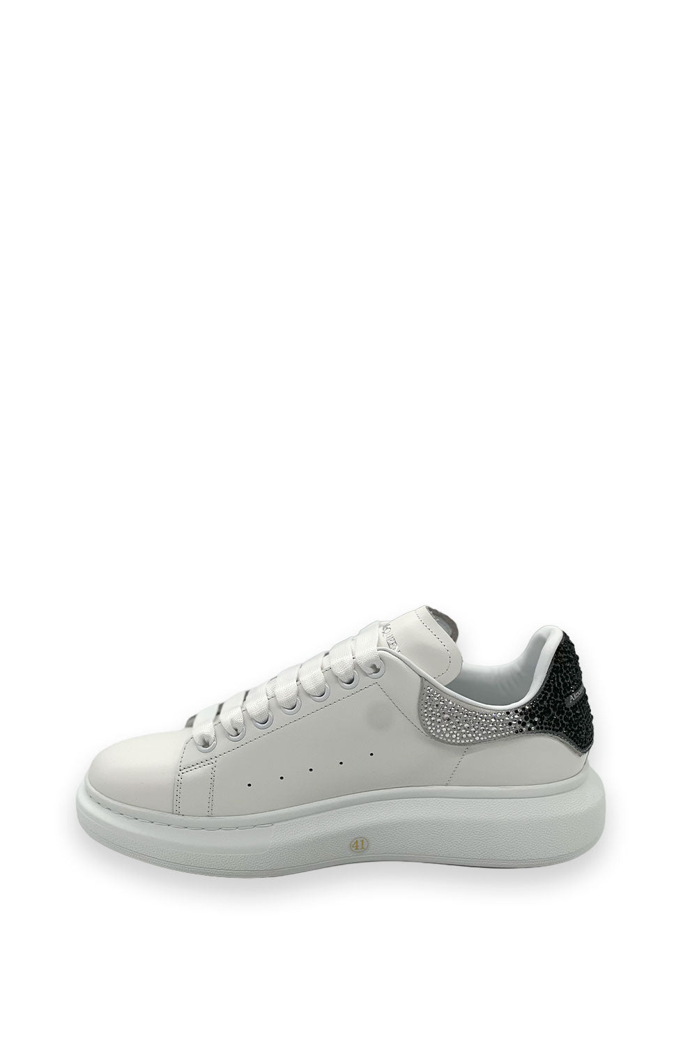 ALEXANDER MCQUEEN SILVER CRYSTAL
