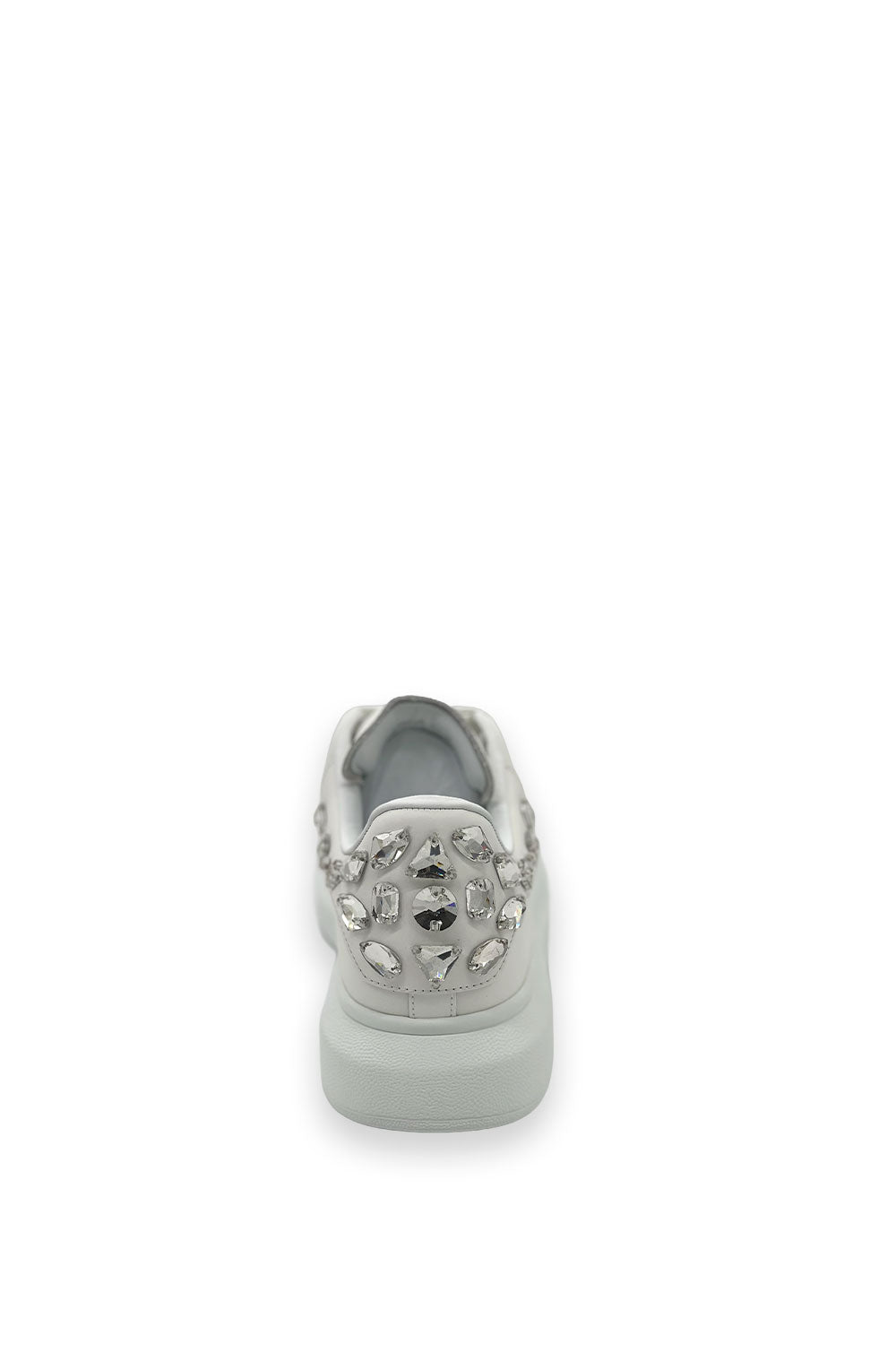 TENIS ALEXANDER MCQUEEN BLANCO CRYSTAL DETAIL