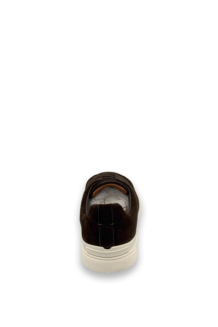 TENIS ZEGNA TRIPLE STITCH MARRON