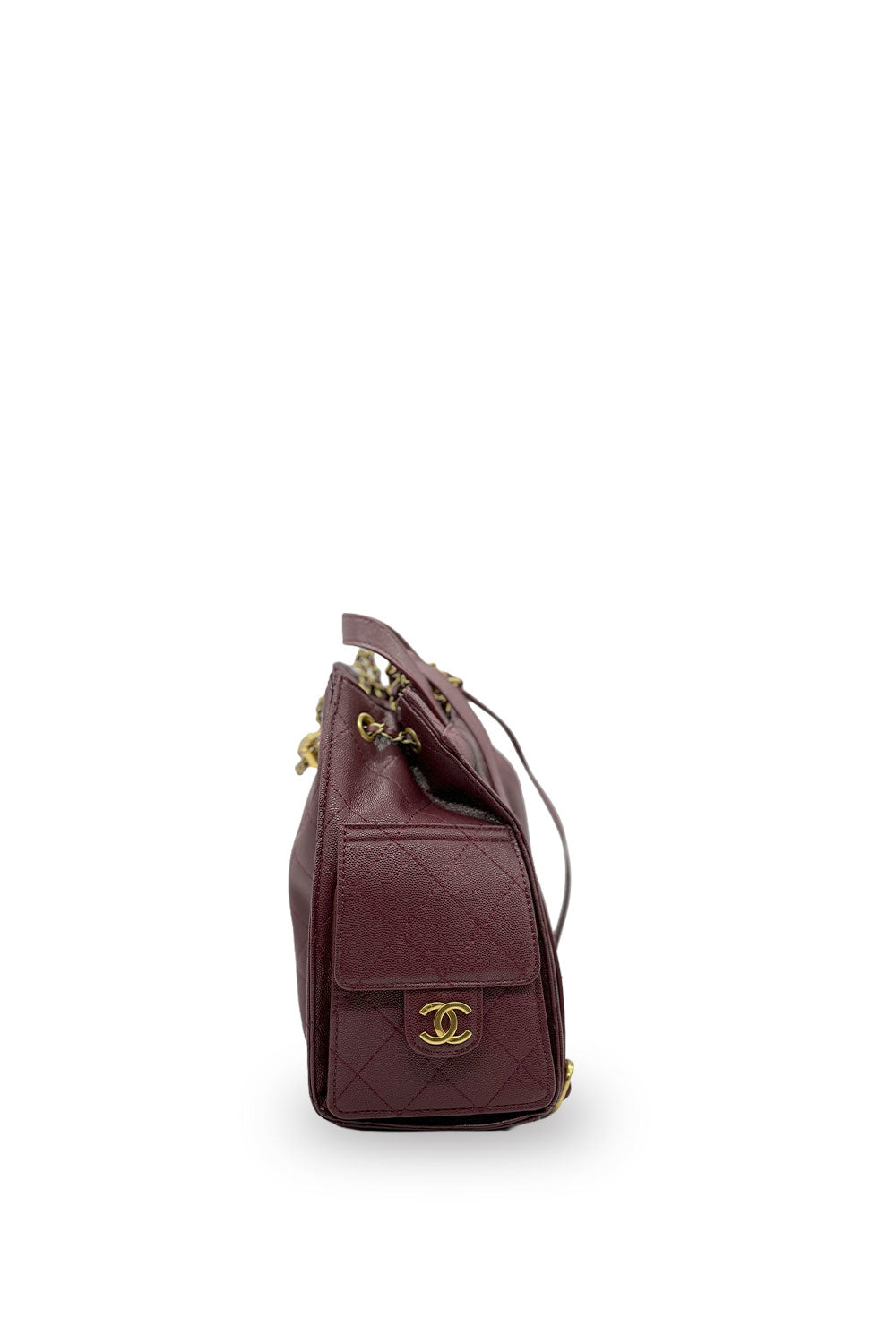 MOCHILA CHANEL 2556 VINO CAVIAR FINO