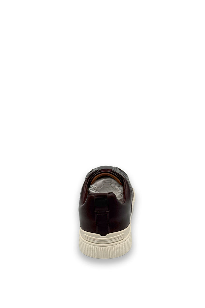 TENIS ZEGNA ALLIGATOR VINO