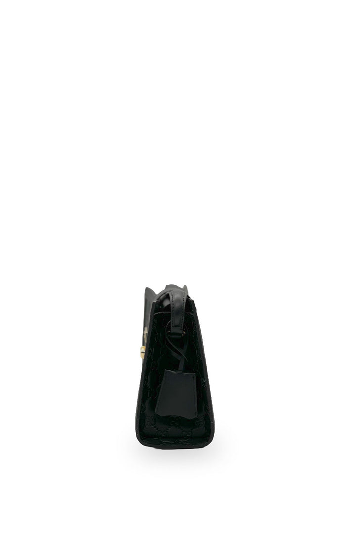 Bolsa Gucci Padlock Negro en Relieve