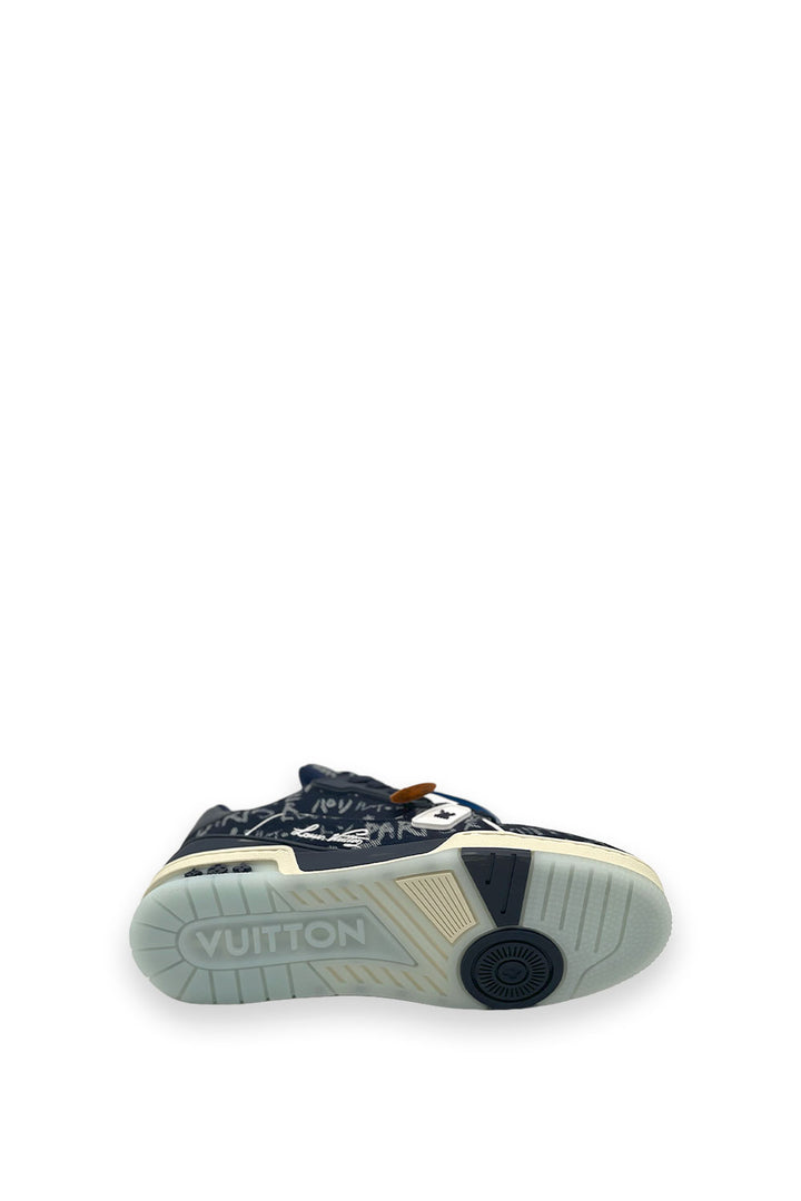 TENIS LV TRAINER AZUL GRAFITI