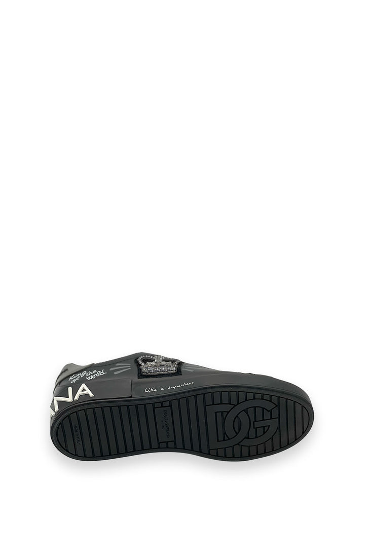 TENIS D&amp;G CROWN BLACK