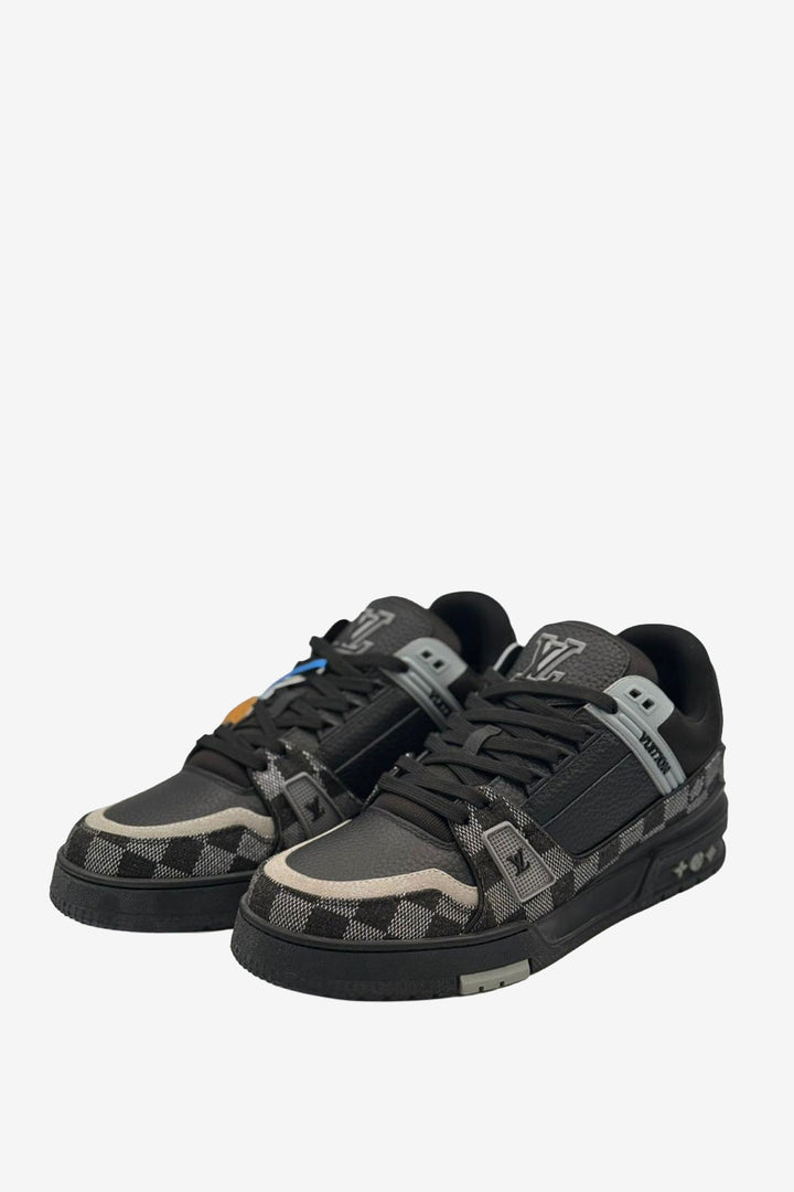 TENIS LV TRAINER DENIM NOIR