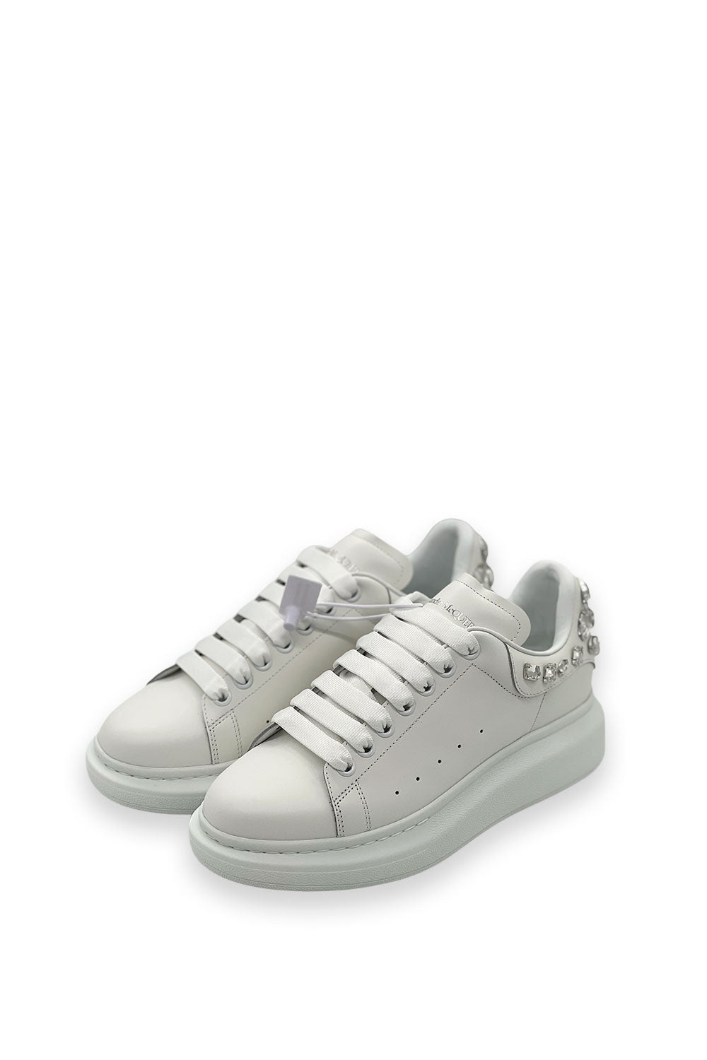 TENIS ALEXANDER MCQUEEN BLANCO CRYSTAL DETAIL