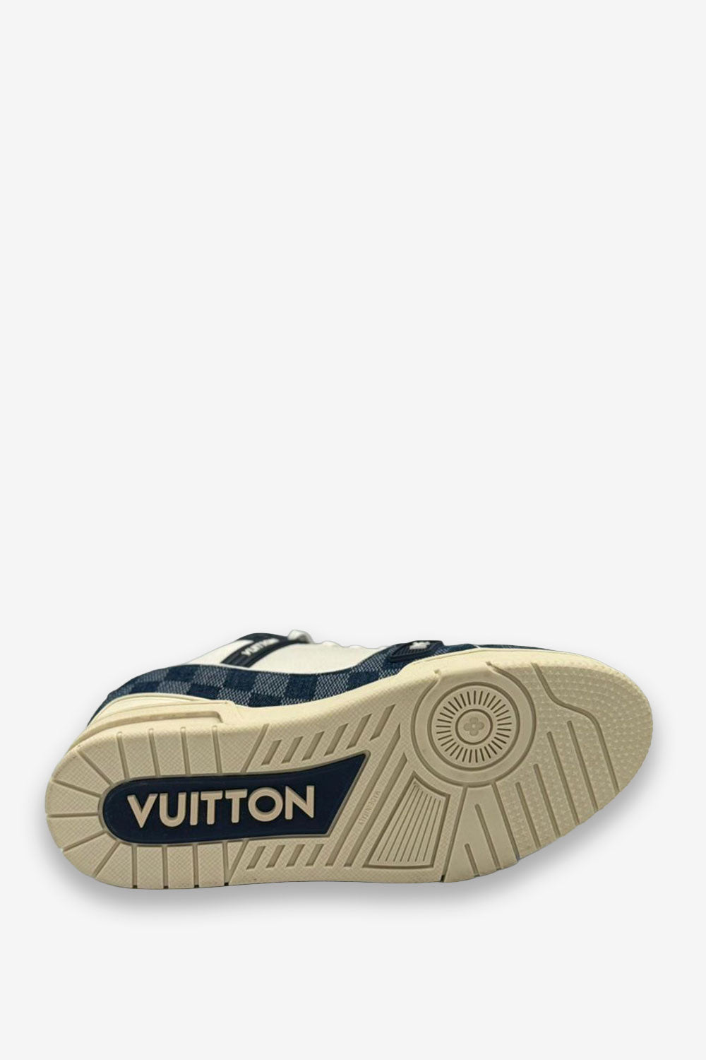 TENIS LV TRAINER AZUL CUADROS