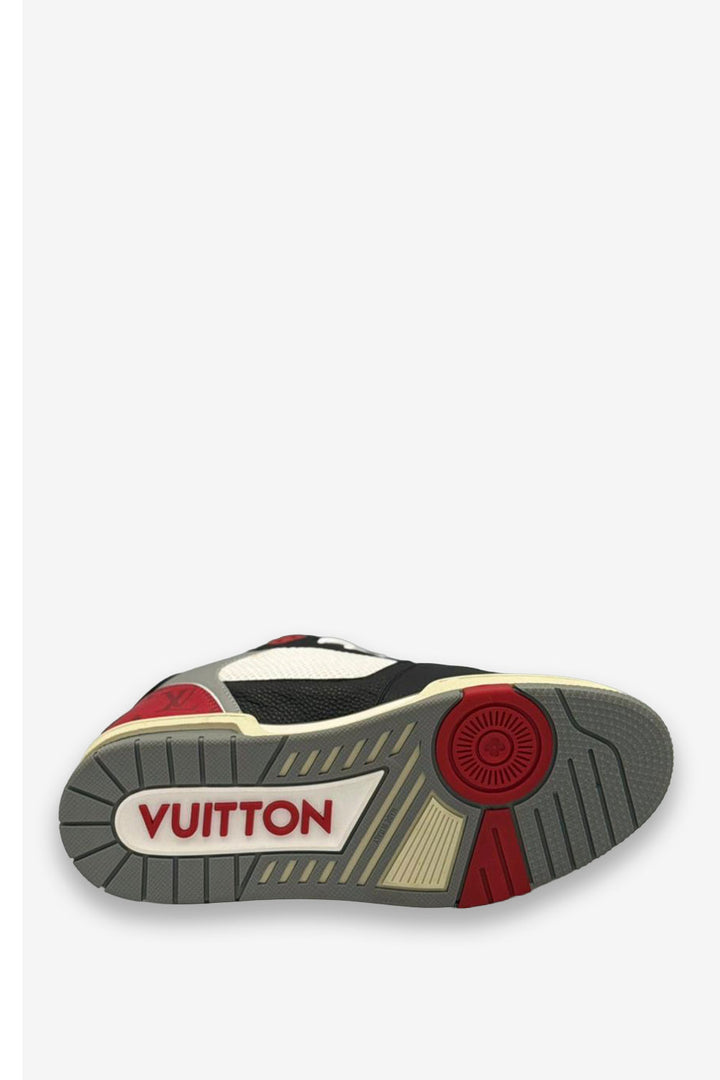 TENIS LV BROCHE NEGRO ROJO