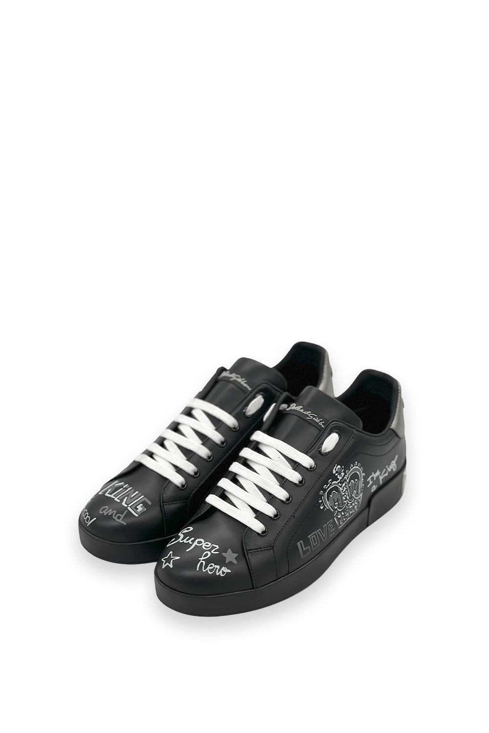TENIS D&amp;G CROWN BLACK