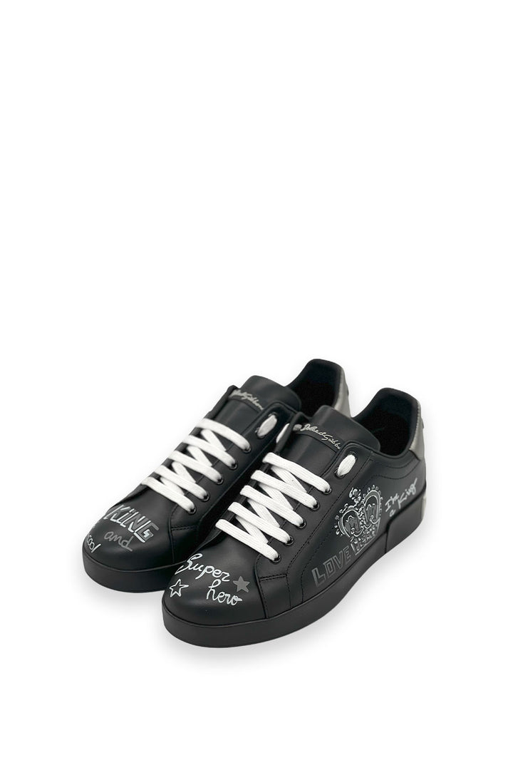 TENIS D&amp;G CROWN BLACK