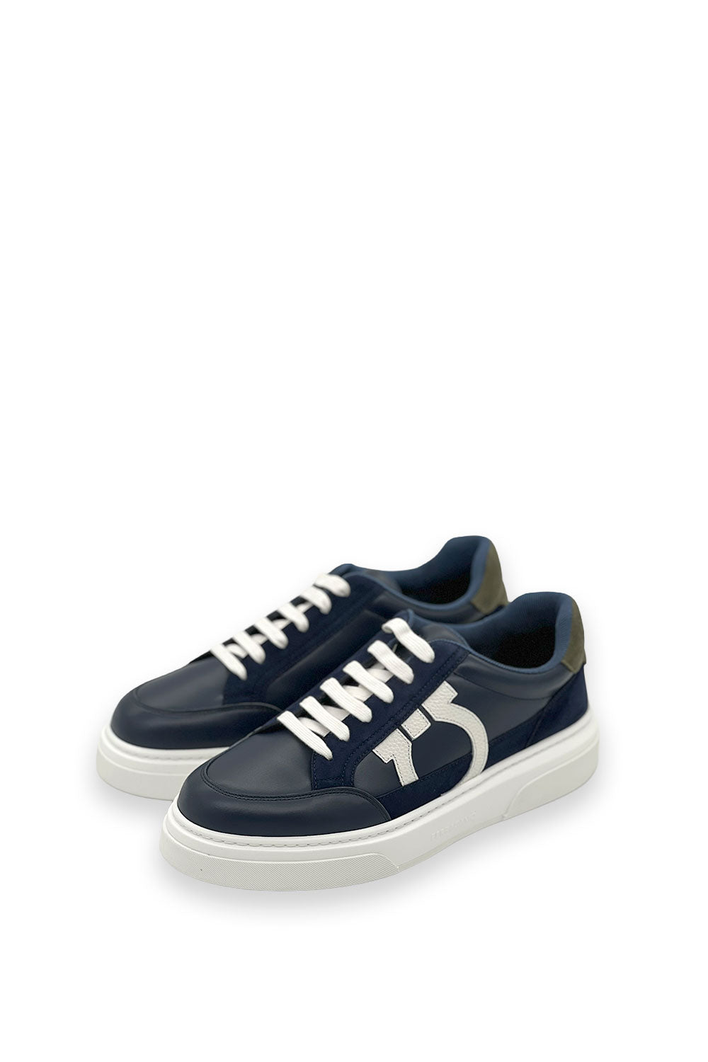 TENIS FERRAGAMO GANCINI AZUL