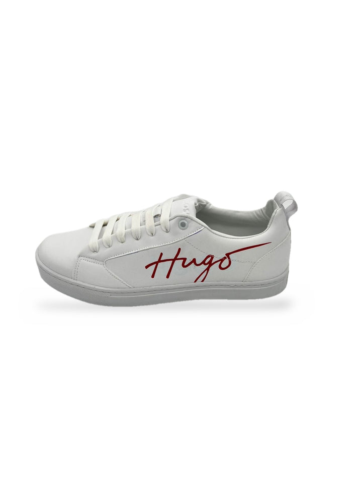 TENIS HUGO BOSS BLANCO ROJO FIRMA