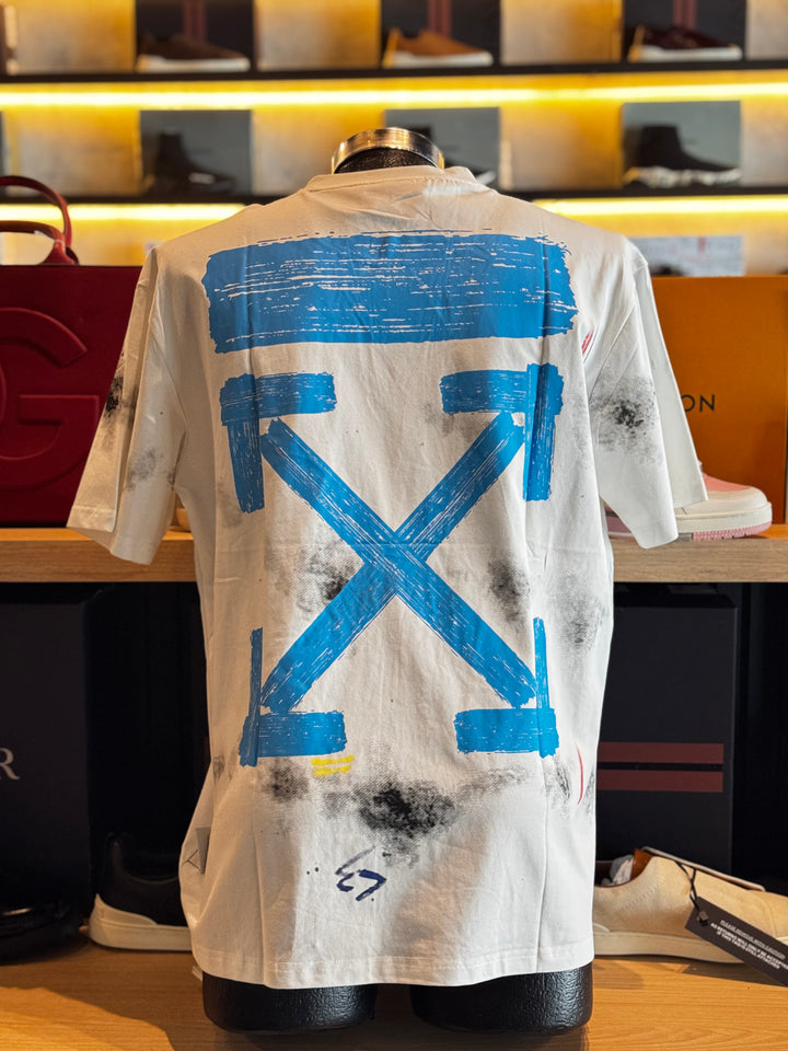 PLAYERA OFF-WHITE SKY BLUE (L)