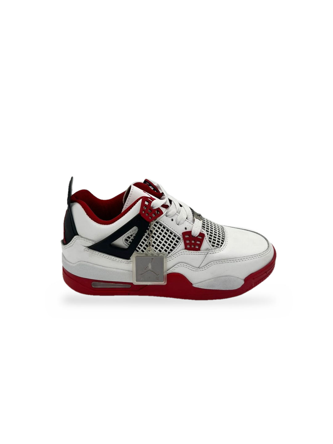 TENIS JORDAN 4 BLANCO ROJO NEGRO