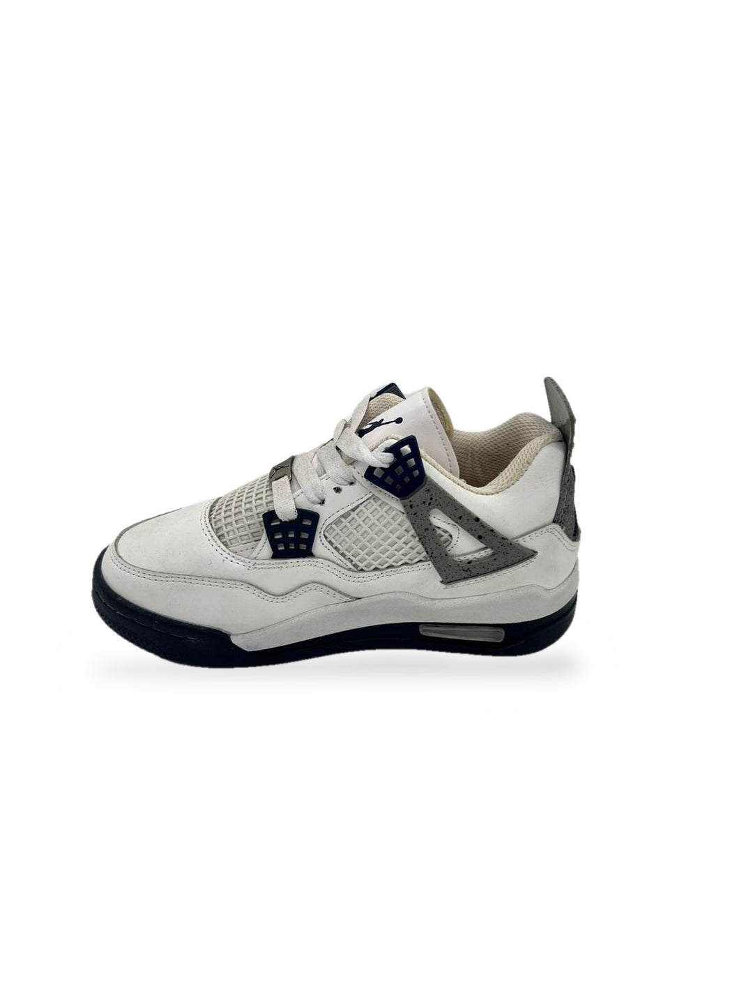 TENIS JORDAN 4 BLANCO MARINO GRIS