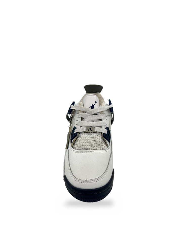 TENIS JORDAN 4 BLANCO MARINO GRIS