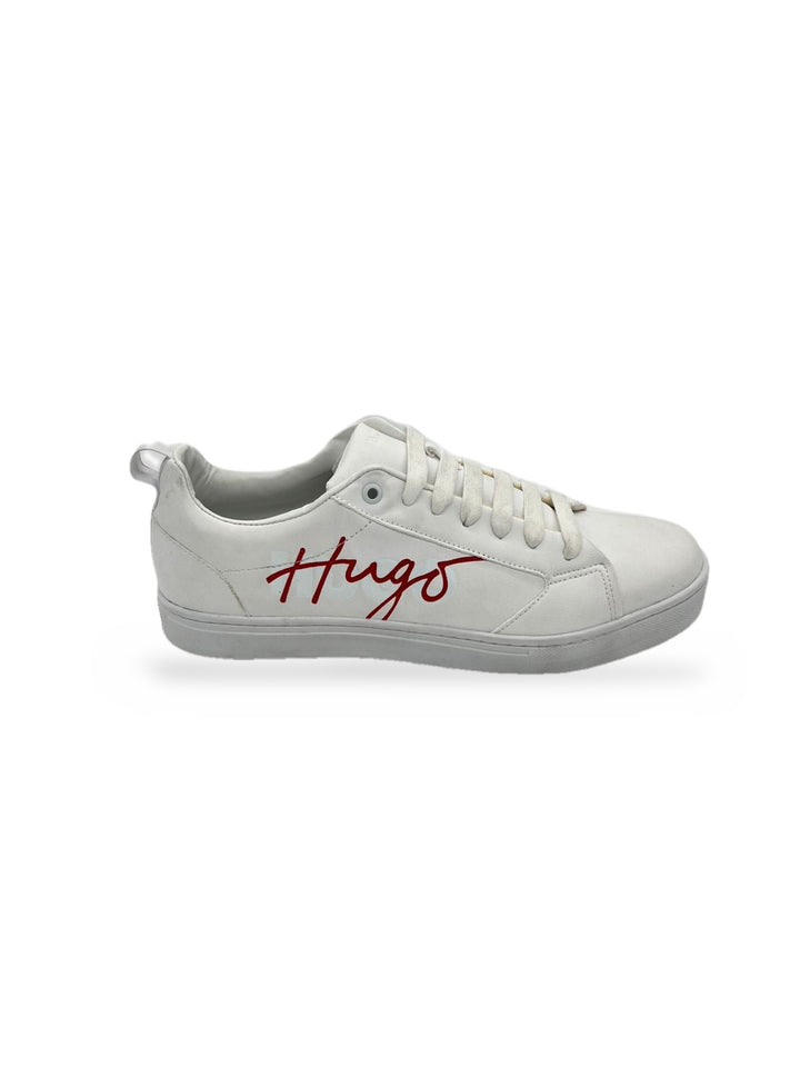 TENIS HUGO BOSS BLANCO ROJO FIRMA