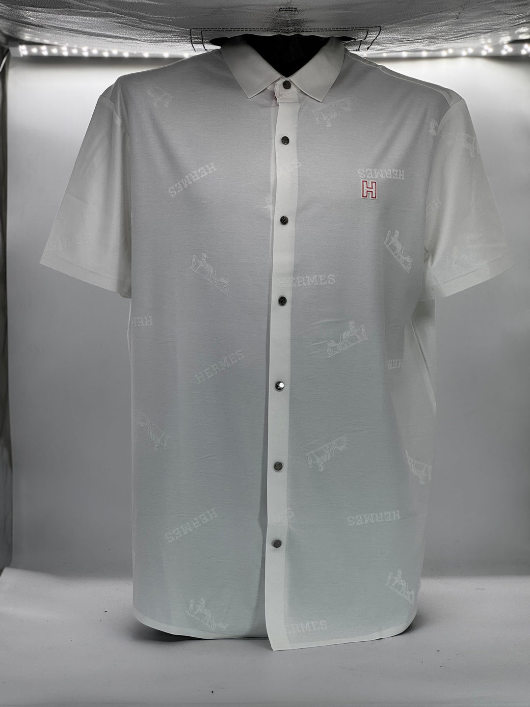 SEDA HERMES LOGO BLANCA