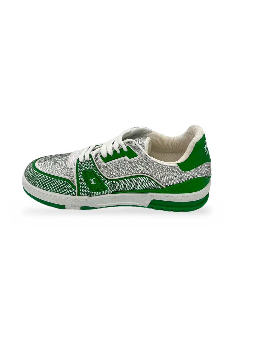 TENIS LV TRAINER CRYSTAL VERDE BLANCO
