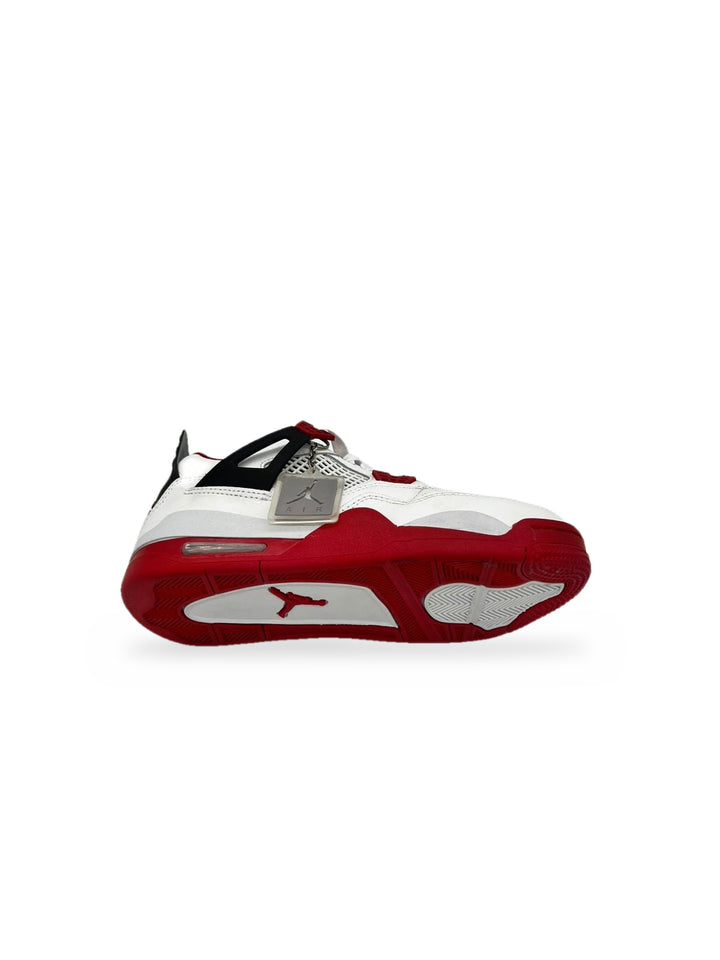 TENIS JORDAN 4 BLANCO ROJO NEGRO